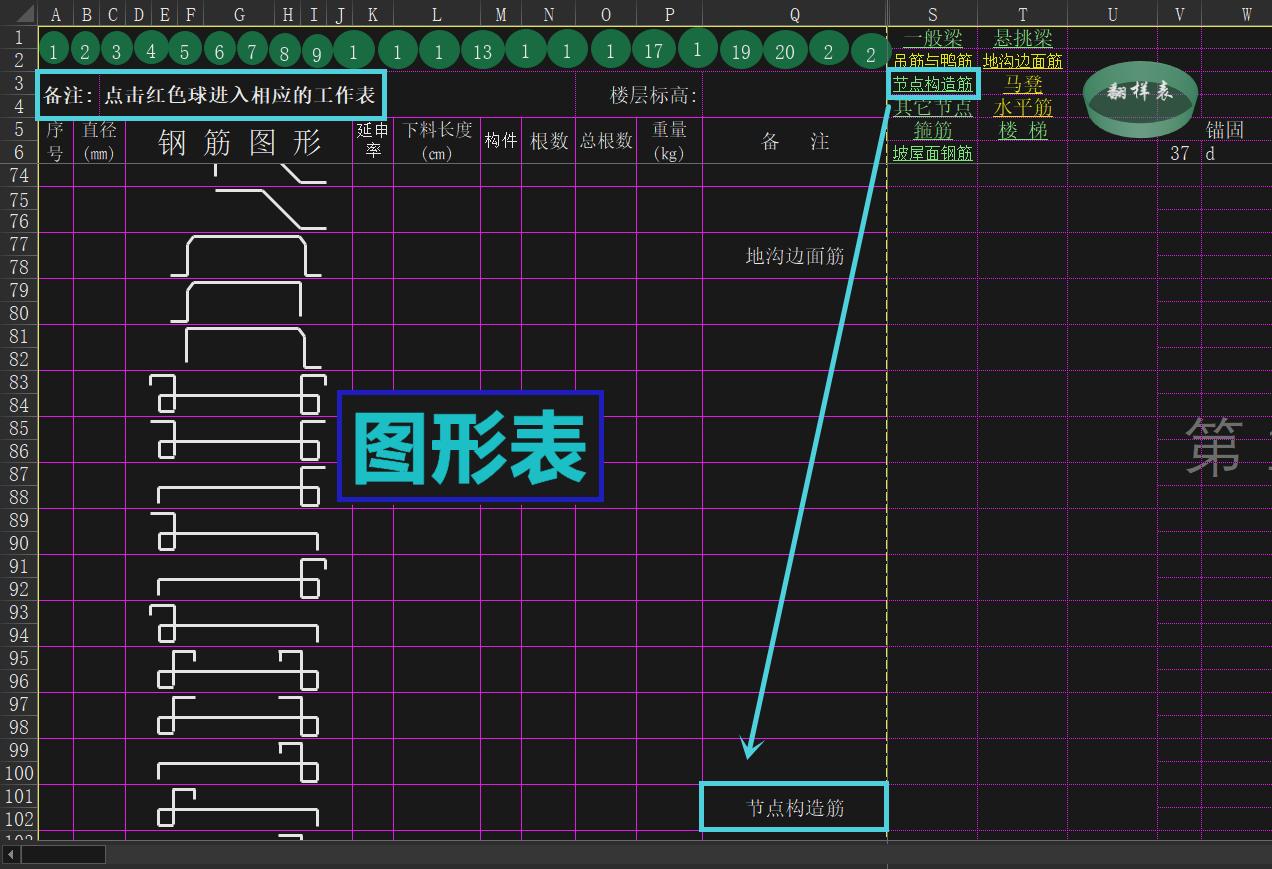 钢筋翻样万能公式excel,excel钢筋自动翻样表格教学视频