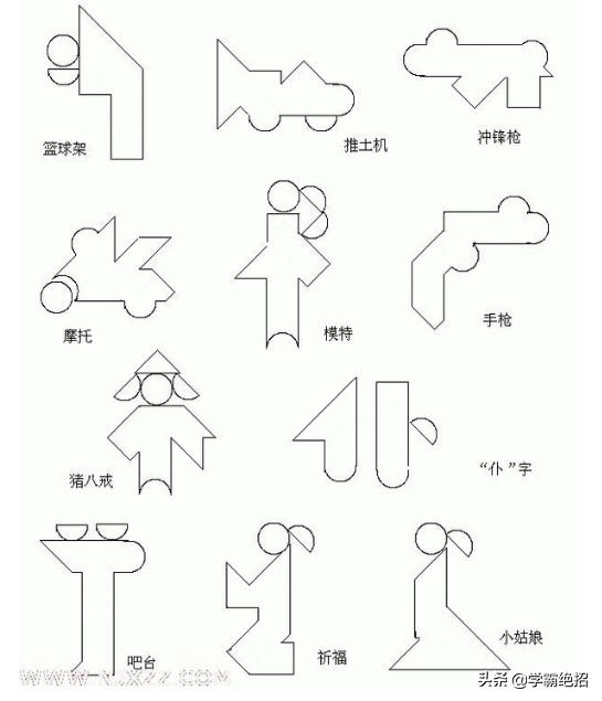 七巧板数学必考题,七巧板学霸题库