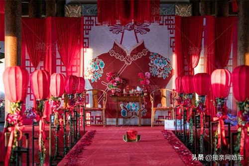 中式婚礼策划布置现场,中式婚礼宴会餐桌布置