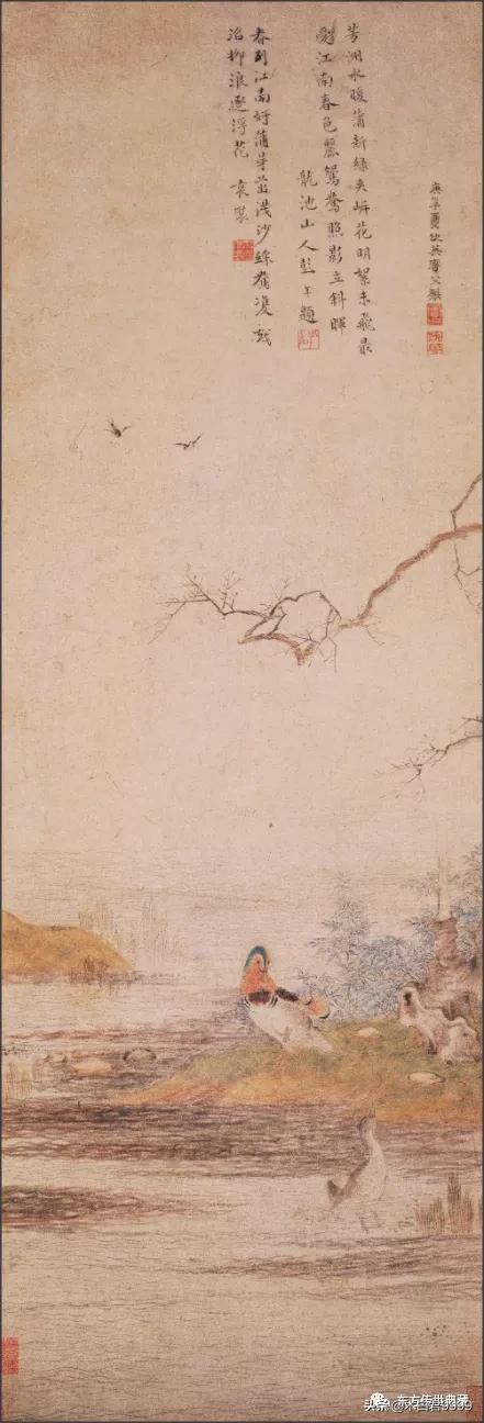 仇英捉柳花图赏析,明仇英浔阳琵琶图欣赏