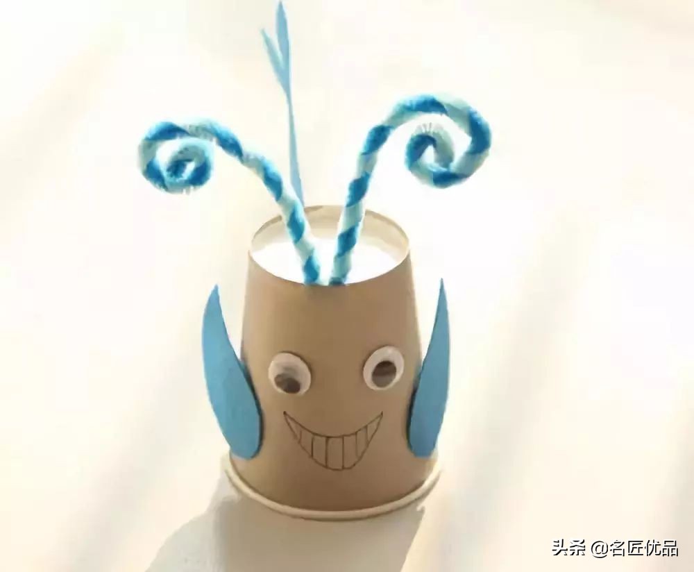 用两个纸杯手工制作纸杯娃娃,纸杯手工制作大全幼儿园手工