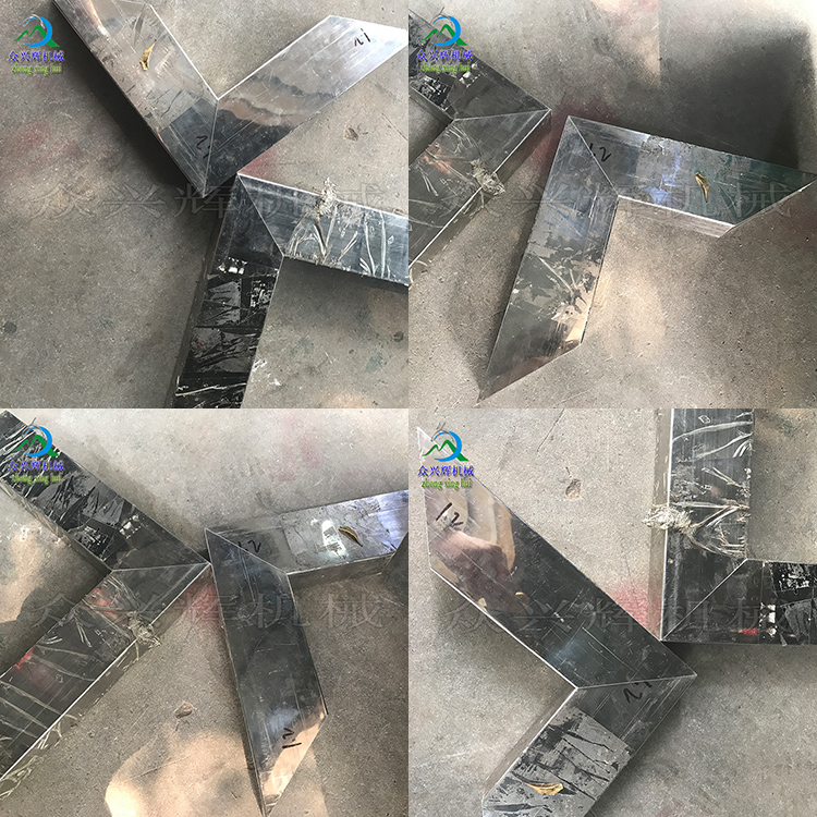 25方管切九十度角一次成型,25方管切90度角