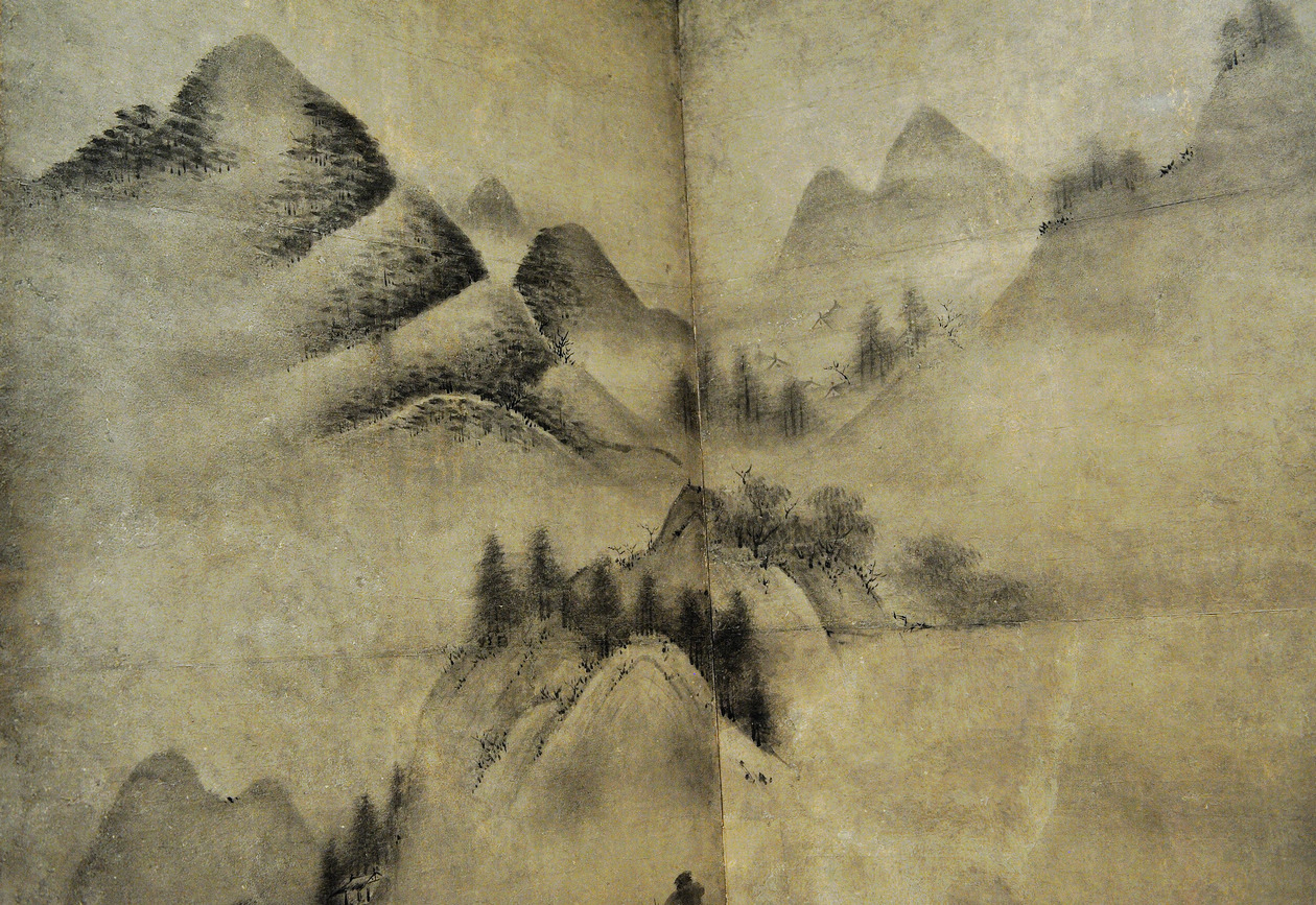 日本画家浮世绘一帆风顺风景画,日本画家张大千