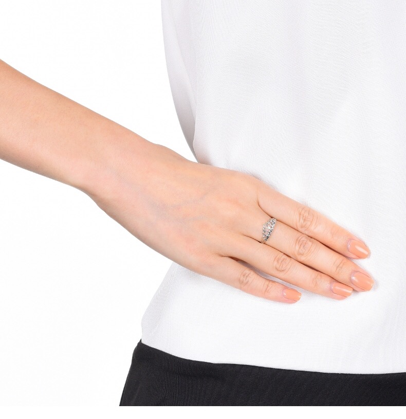 18k玫瑰金戒指皇冠二合一,黄金戒指粗点女款时尚个性