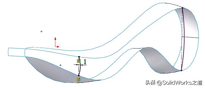 solidworks怎么把线投影在曲面上,solidworks曲面投影拉伸切除