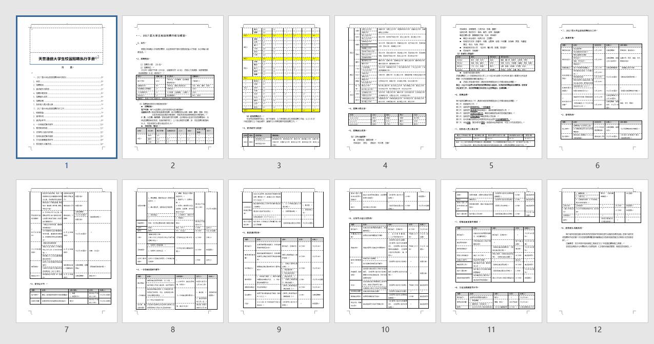 校园招聘模板参考,学校招聘面试攻略模板