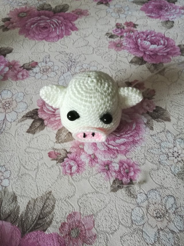 钩针钩织漂亮的小猪,钩小猪挂件编织方法全集