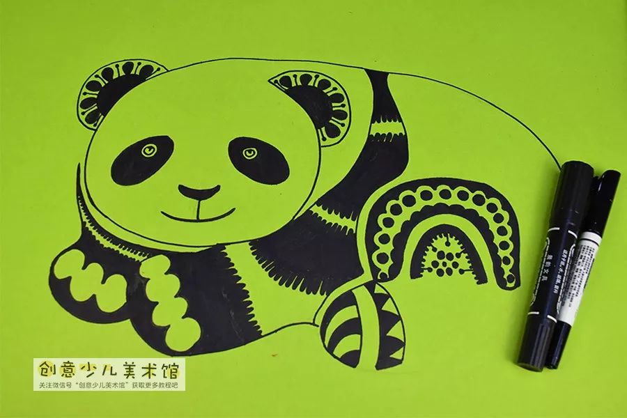 儿童画森林画法简单又漂亮,儿童画教程创意植物