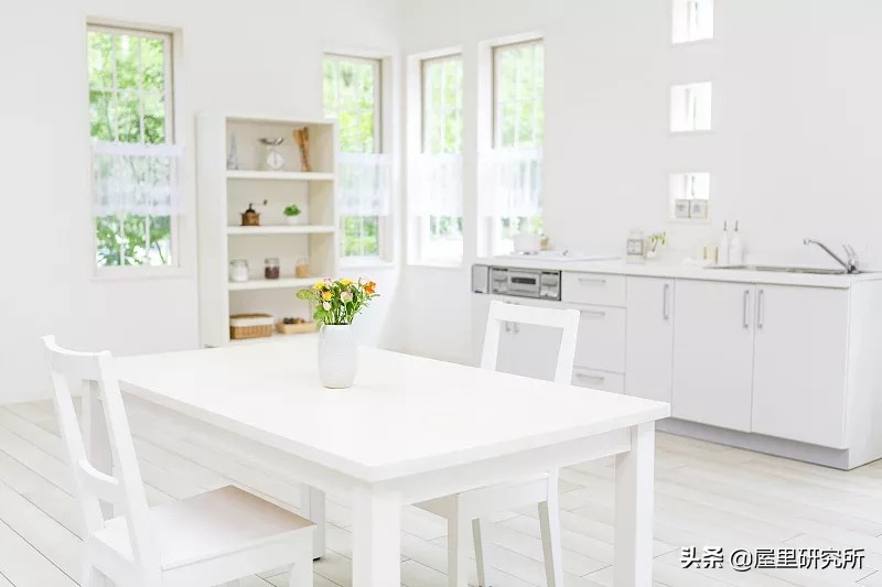 小户型餐边柜圆餐桌椅一体组合,北欧实木餐桌椅组合家用小户型