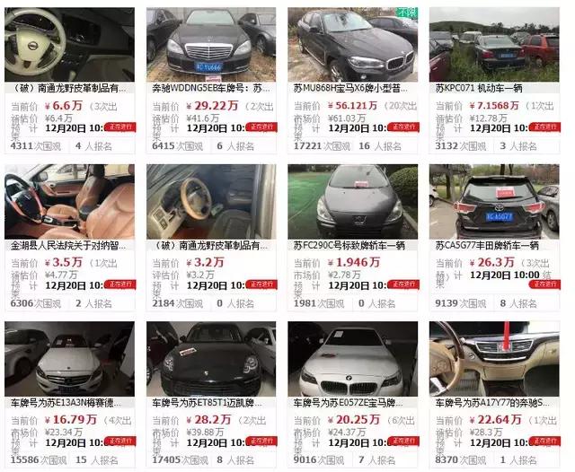 为什么拍卖车成交价那么高,司法拍卖车真实案例