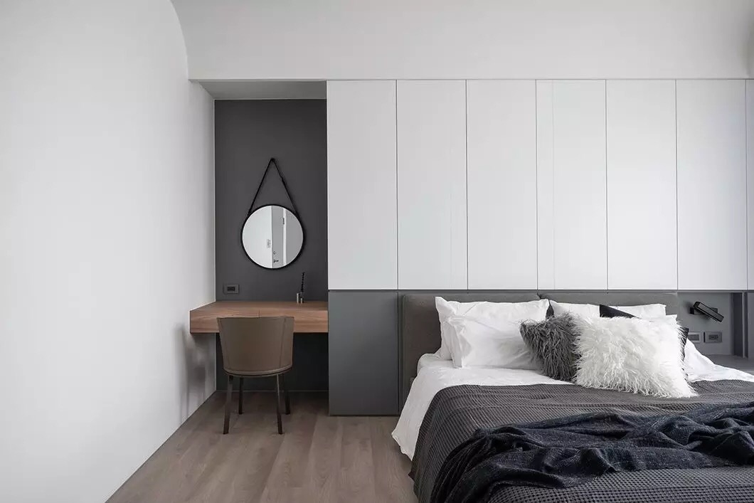 现代简约风电视背景墙装修风格,原木色电视背景墙效果图简约