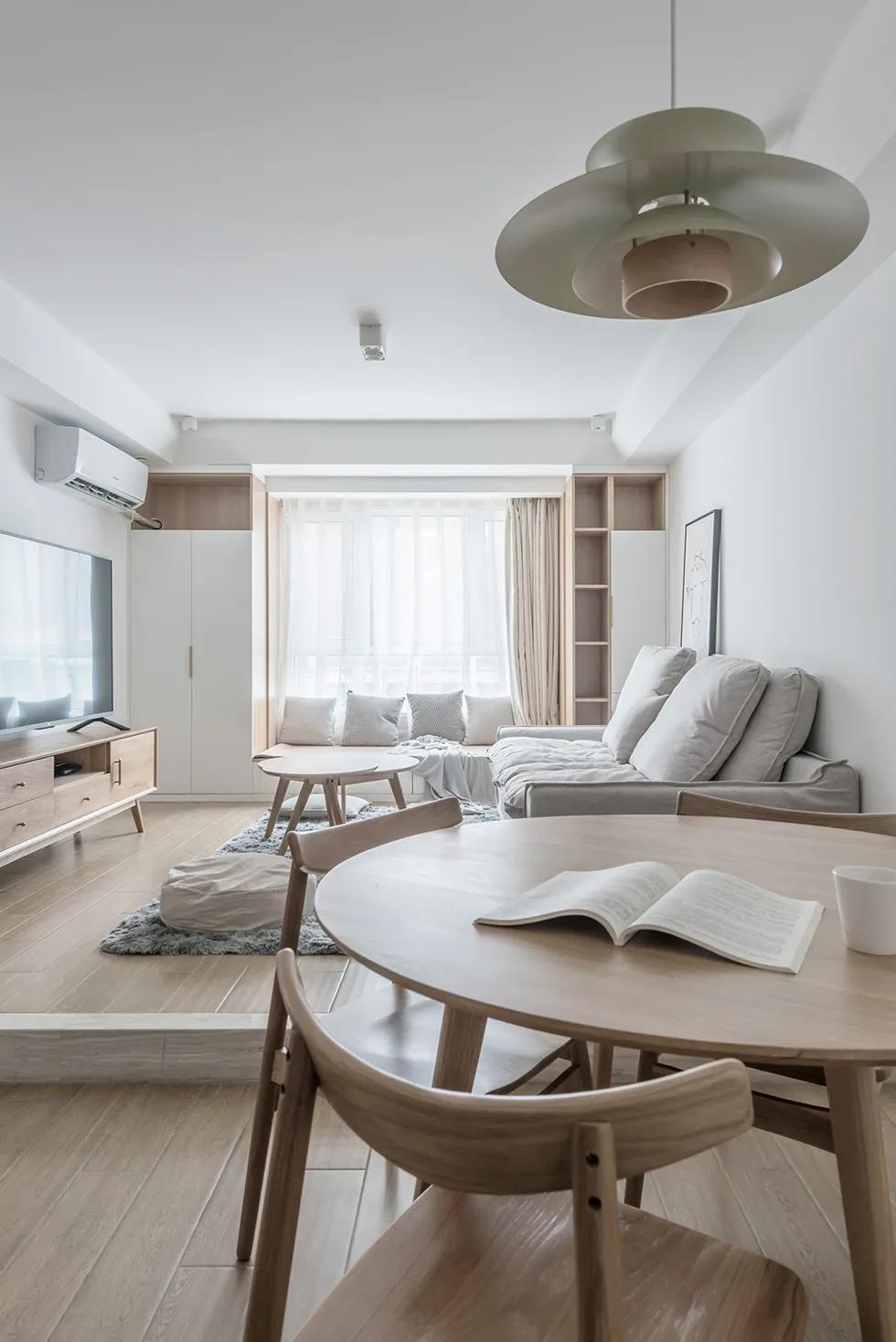 中式风格的精装房改轻奢,精装房微改极简原木风