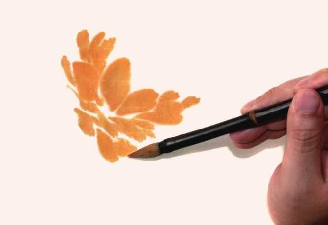 国画牡丹和石头的画法图片,初学国画牡丹花头画法图解