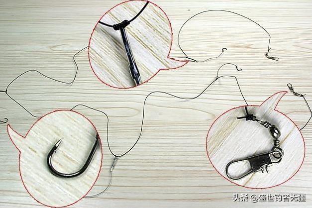 钓鱼如何绑连串钩图解教程,钓鱼技巧利用牙签绑串钩实用简单