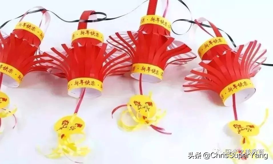 幼儿园小班元旦亲子手工立体灯笼,元旦亲子手工灯笼100种