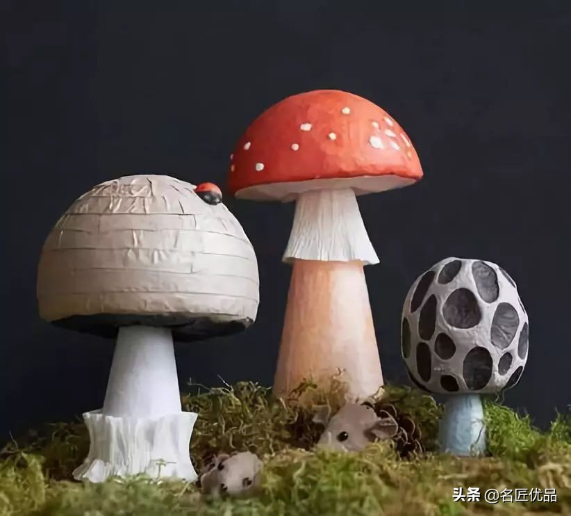 蘑菇亲子游乐场,手工制作幼儿园简单手工蘑菇