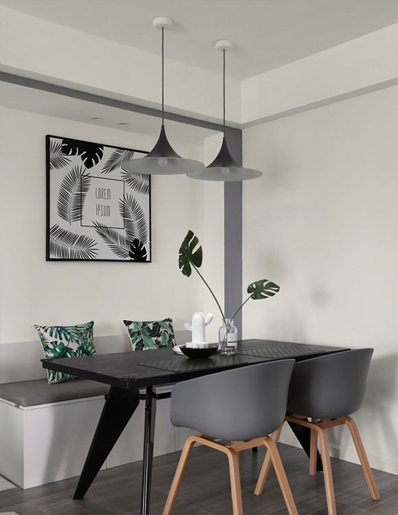 圆卡座式餐厅装修,卡座餐厅设计能装出高级感吗