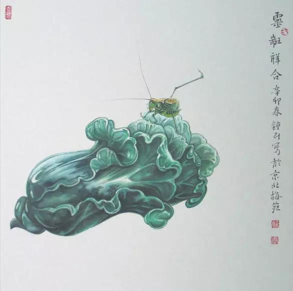 画白菜技法,3d白菜画