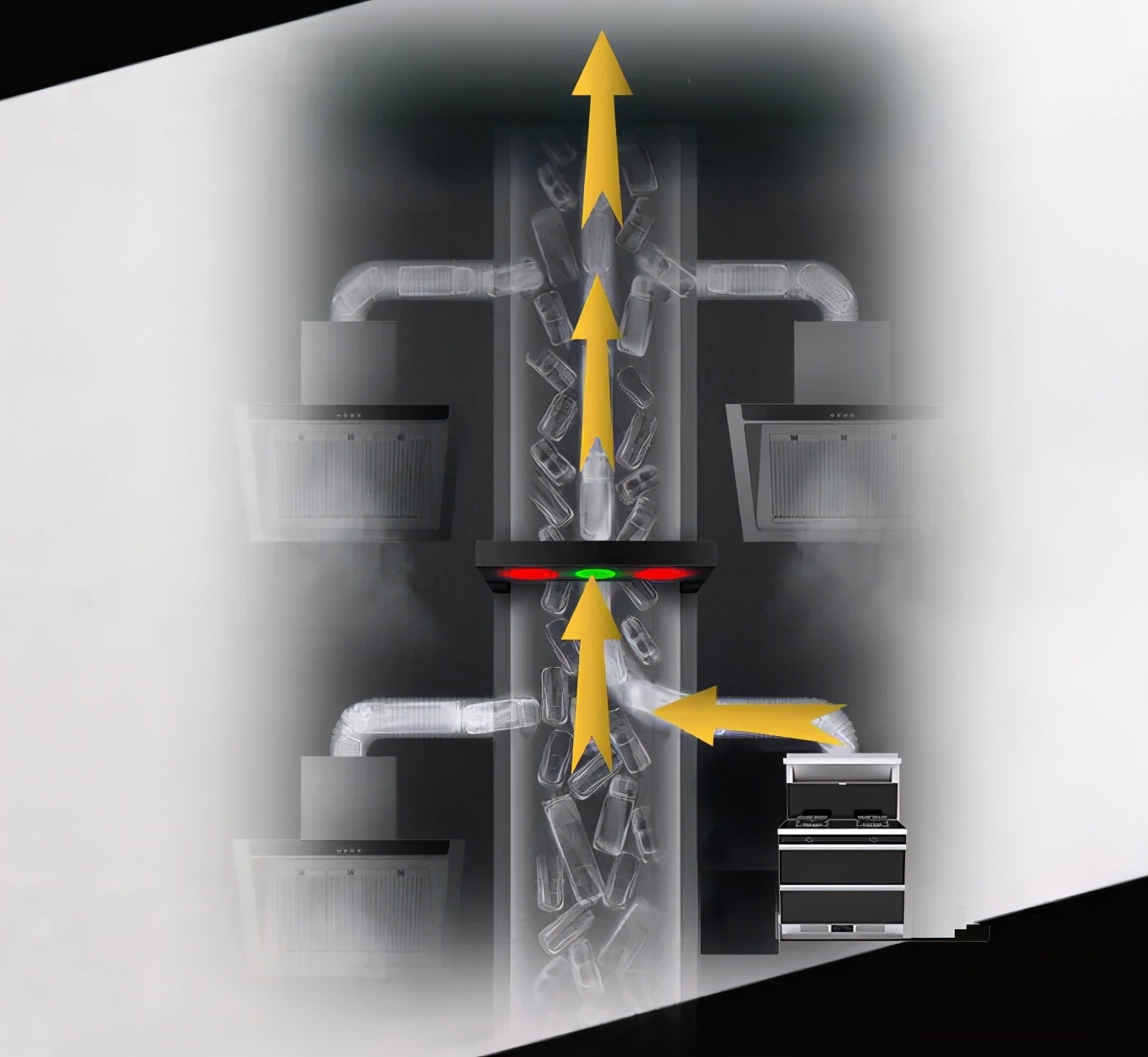 怕油烟一定要看这一款集成灶,楼上集成灶楼下油烟倒灌怎么办