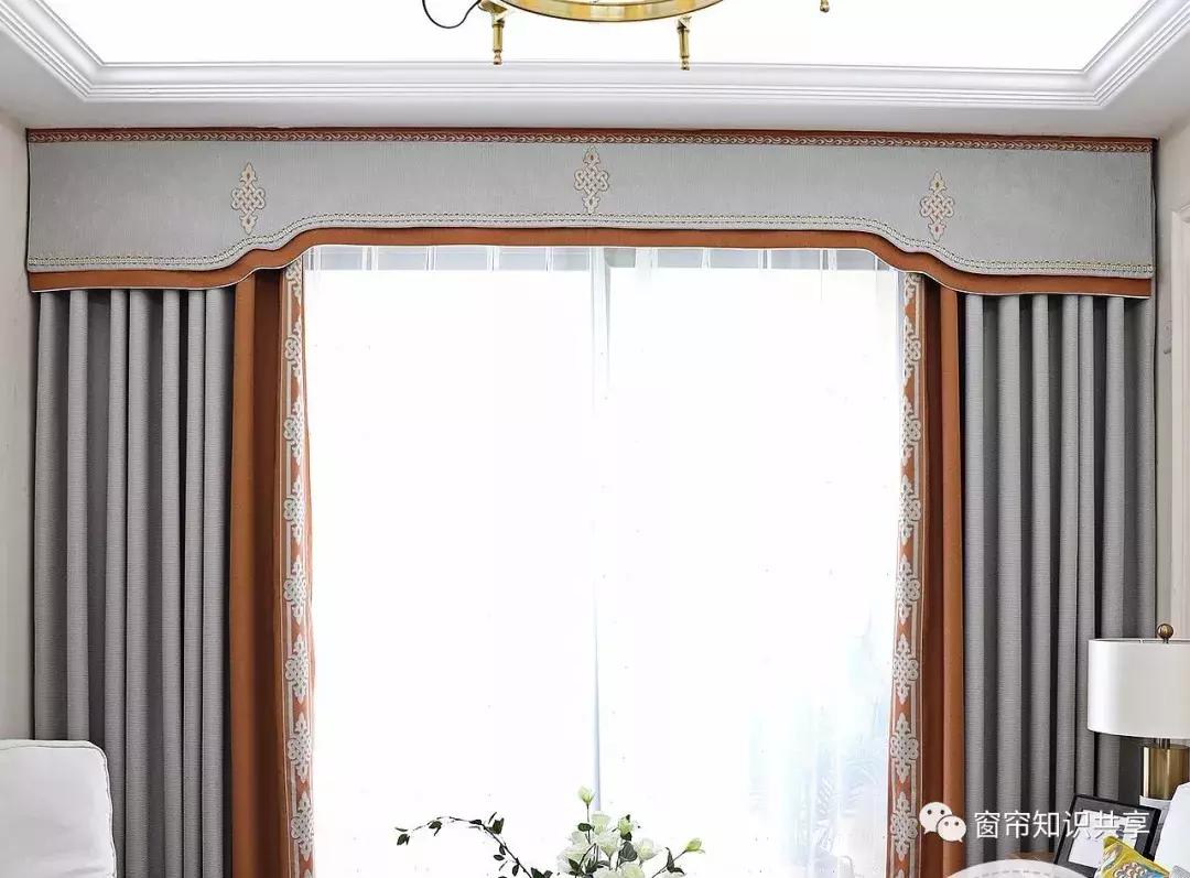 新中式25公分的帘头造型,新中式帘头尺寸