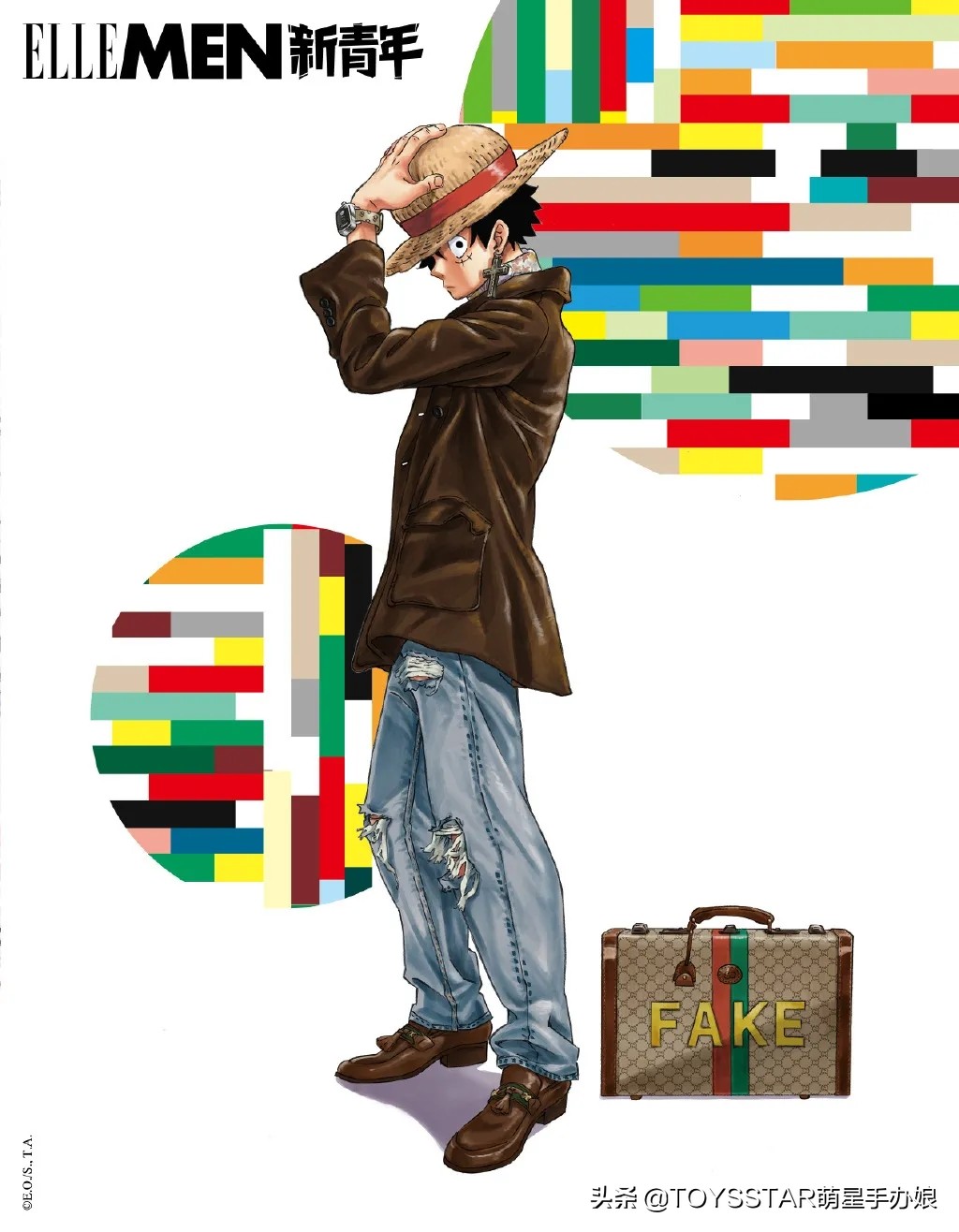 海贼王梦幻联动jojo,海贼王路飞潮牌联名