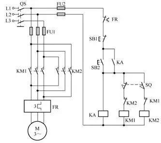 低压电工实操电动机正反转电路图,电工电动机启停点动电路图