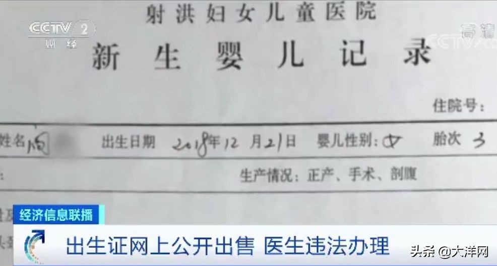 曝光！医院员工QQ群卖出生证明，不在医院出生也能开……