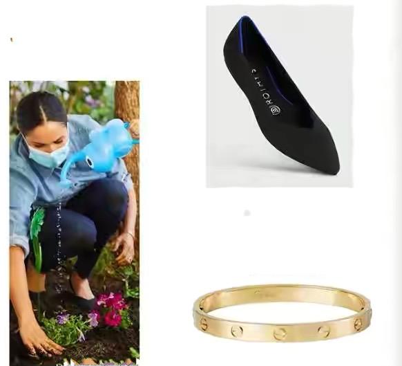 39岁梅根与小12岁章泽天真默契，同款卡地亚手镯美出不同气质