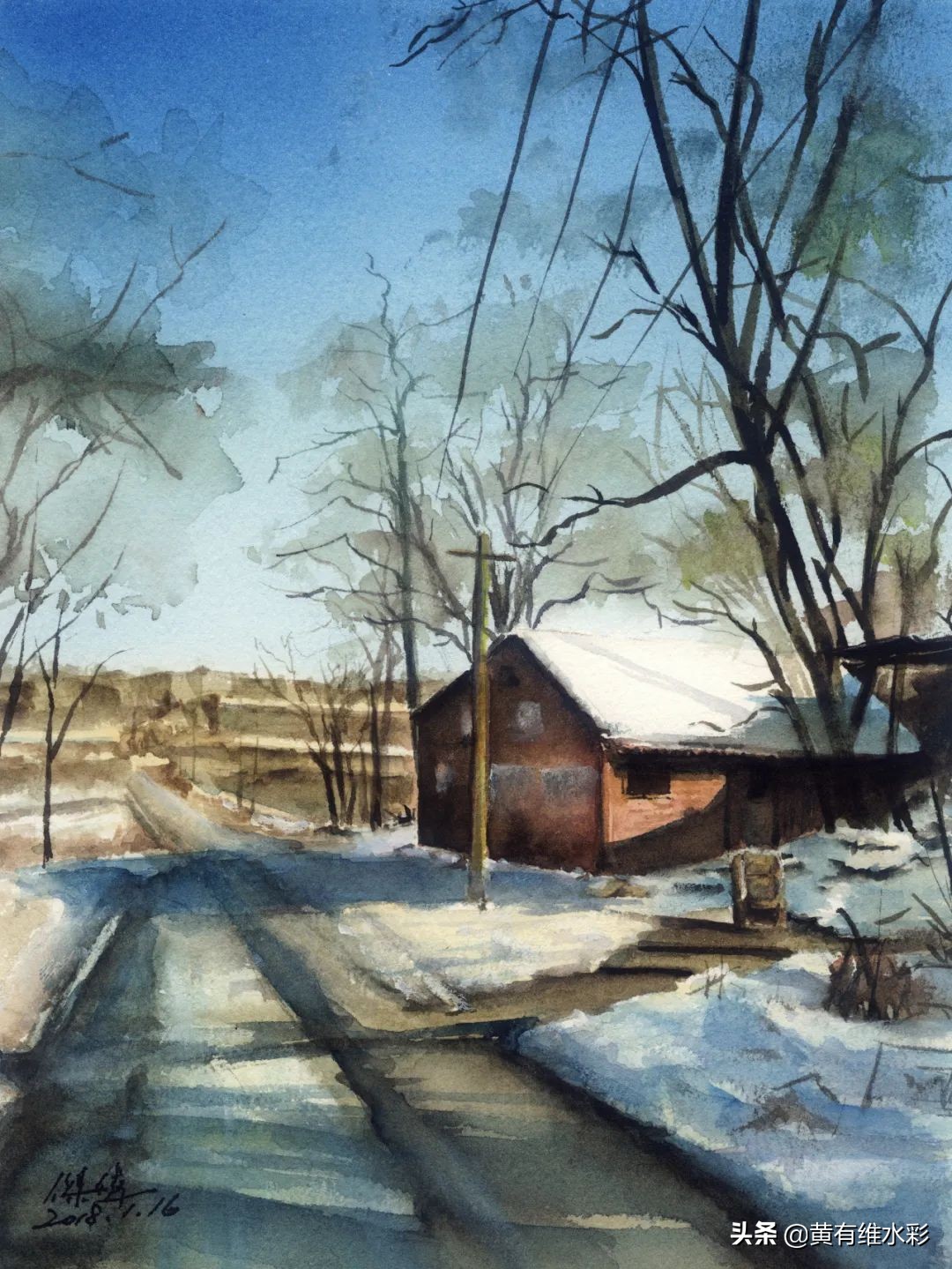 一个理工男的避坑指南,水彩入坑第一天