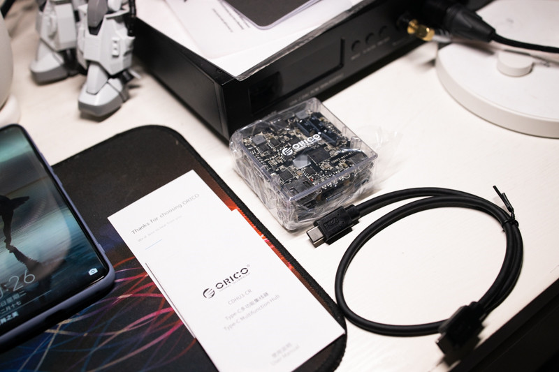 orico透明usb3.0集线器,oricotypec多功能集线器