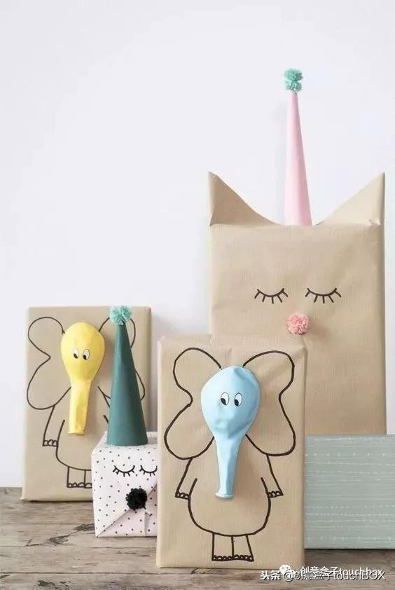 包装礼物的方法大礼盒,各种节日礼物盒卡纸