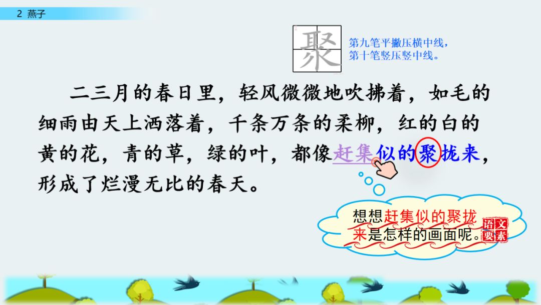 语文三年级下册燕子课文解析,三年级语文下册第2燕子课文重点