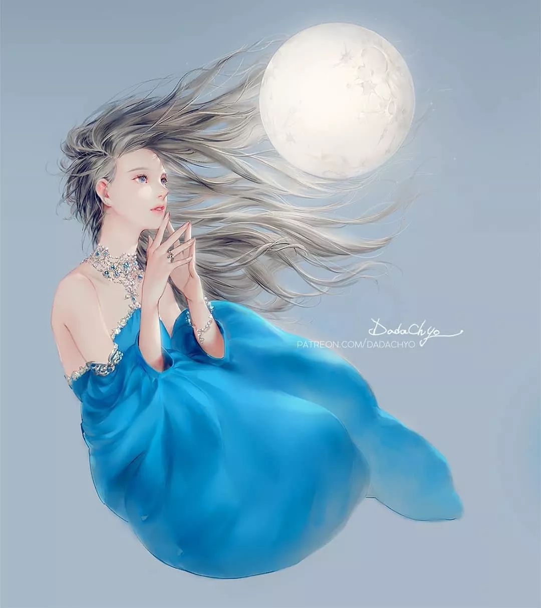 大佬画动漫人物仙气十足手绘,大佬画的古风图手绘