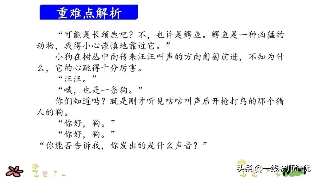 三年级上册语文书第14课小狗学叫,三上语文小狗学叫知识点