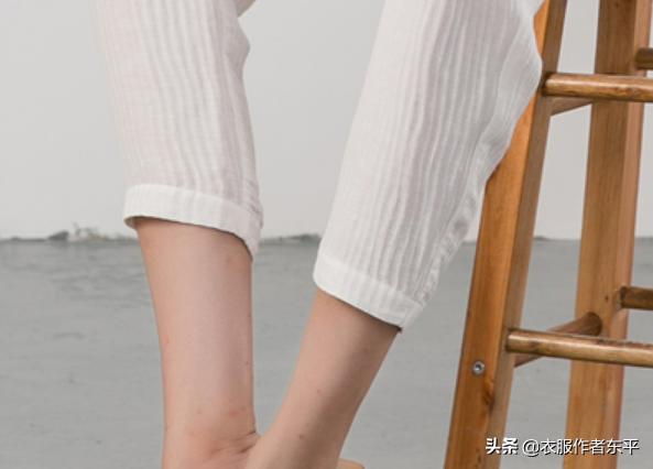 女装九分休闲裤裁剪方法,外穿七分打底裤裁剪图