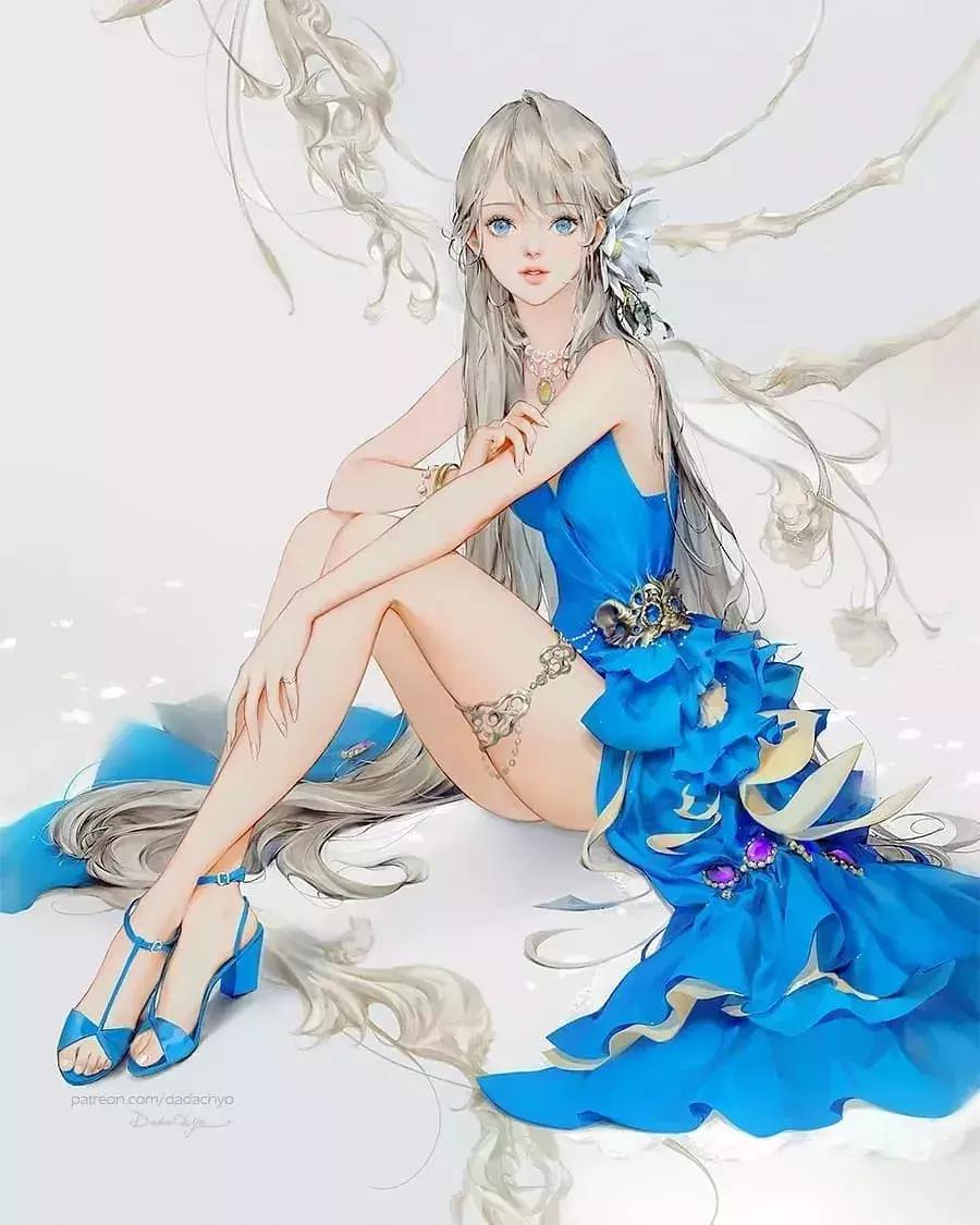 好看的仙女插画,唯美的韩国风插画