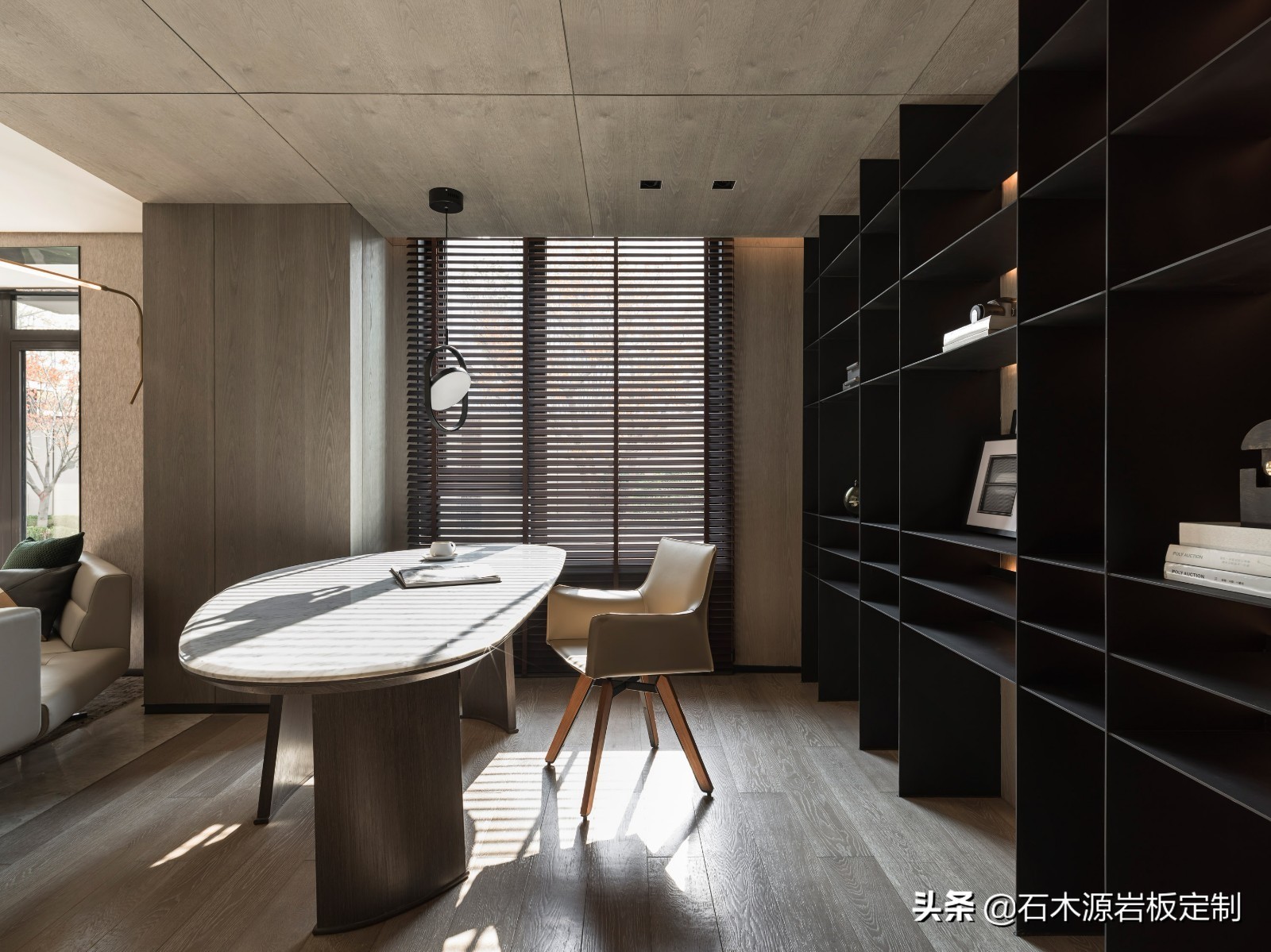 现代绿色自然屋,全屋岩板轻奢风格