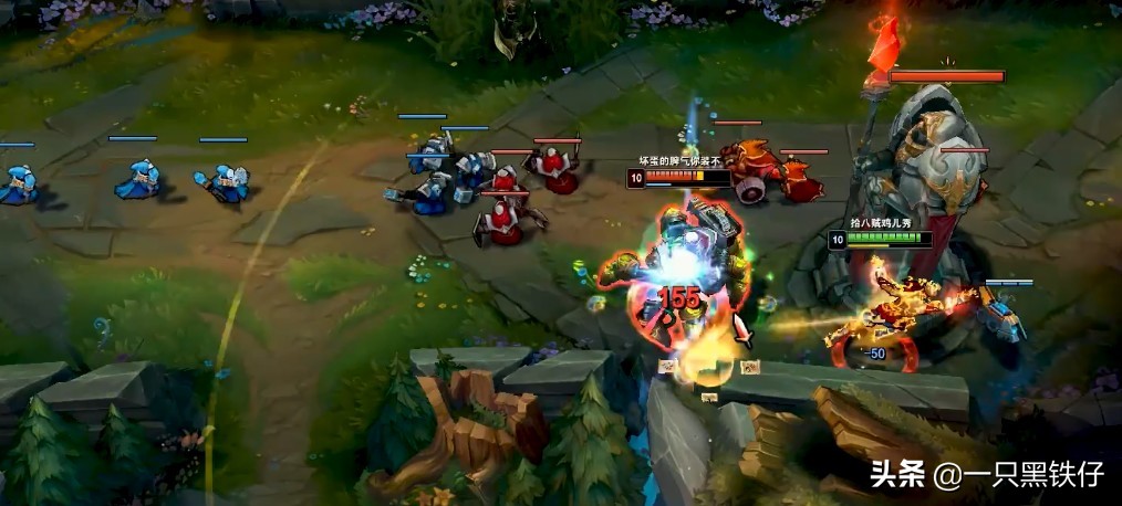 英雄联盟对抗路对线技巧与细节,英雄联盟下路草丛卡视野蹲人