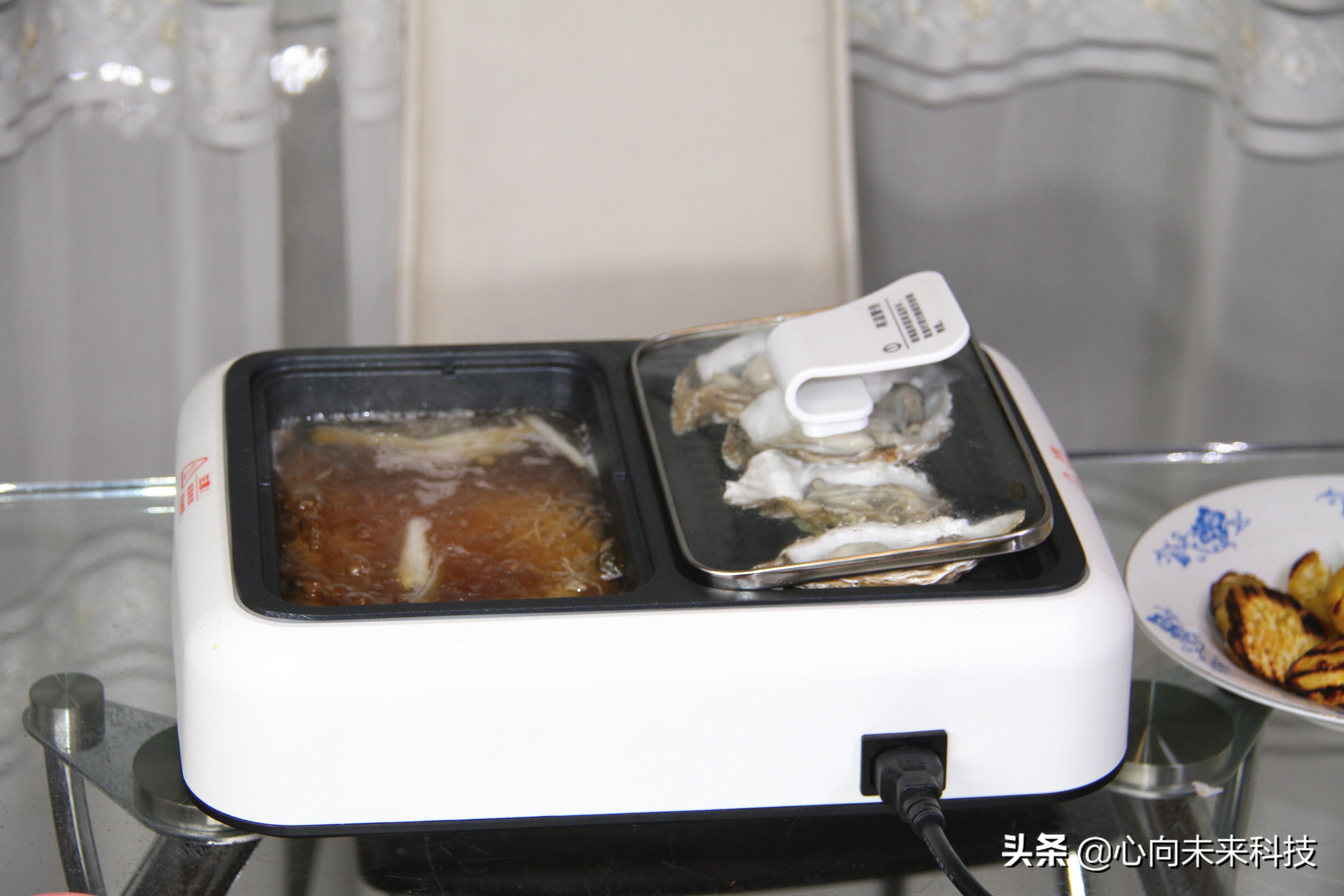 外观超萌的涮烤一体小神器——北欧欧慕多功能一体锅