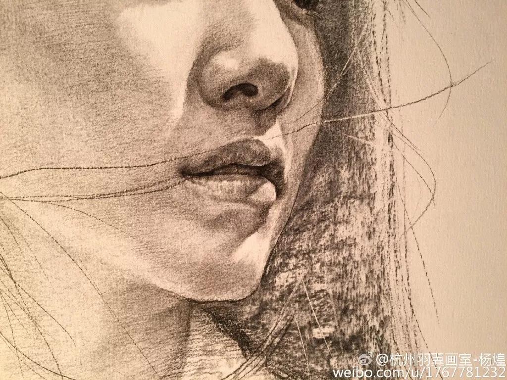 他笔下的女子油画细腻唯美,古典美女画唯美古风素描