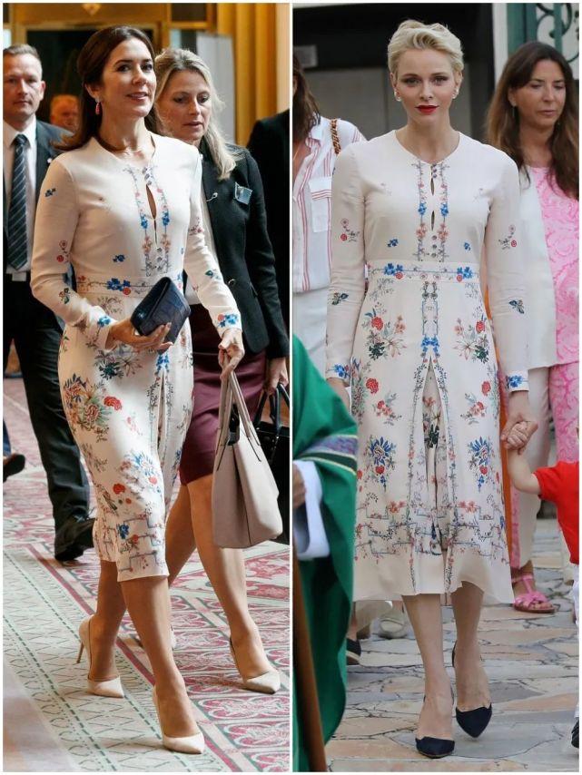 丹麦王储妃唐纳森穿衣图片,丹麦王储妃玛丽绿色西装