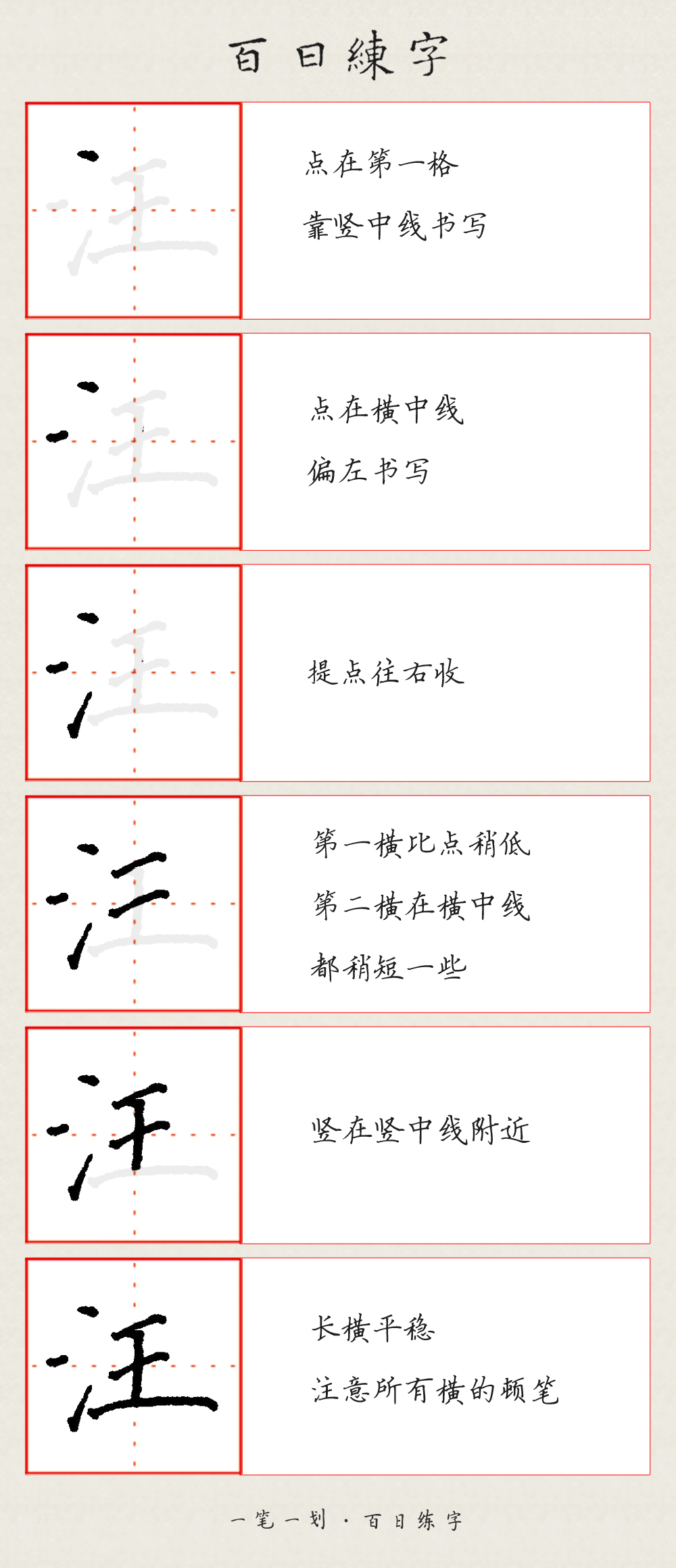三点水毛笔写法慢视频分解,净为什么有三点水的写法