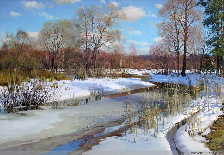 俄罗斯画家画油画海景风景,尤恩乌格罗油画风景作品