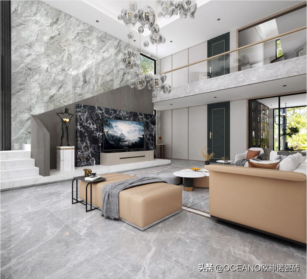 今年流行沙发高级灰客厅效果图,极简大气高级灰客厅