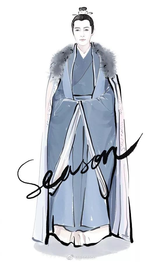 精美水墨插画,那些浪漫的水墨画插画