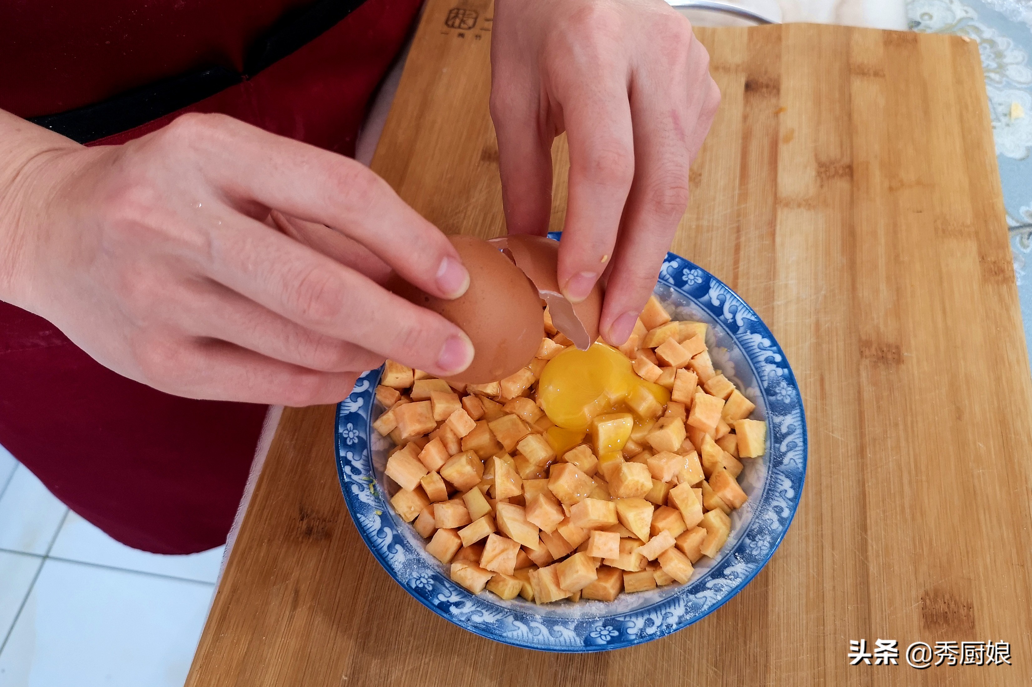 紫红薯的简单做法给3-4岁宝宝吃,红薯面粉怎么煮给娃吃