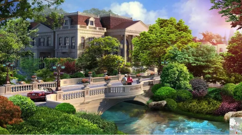 青岛波尔多小镇实景图,青岛海尔波尔多小镇别墅