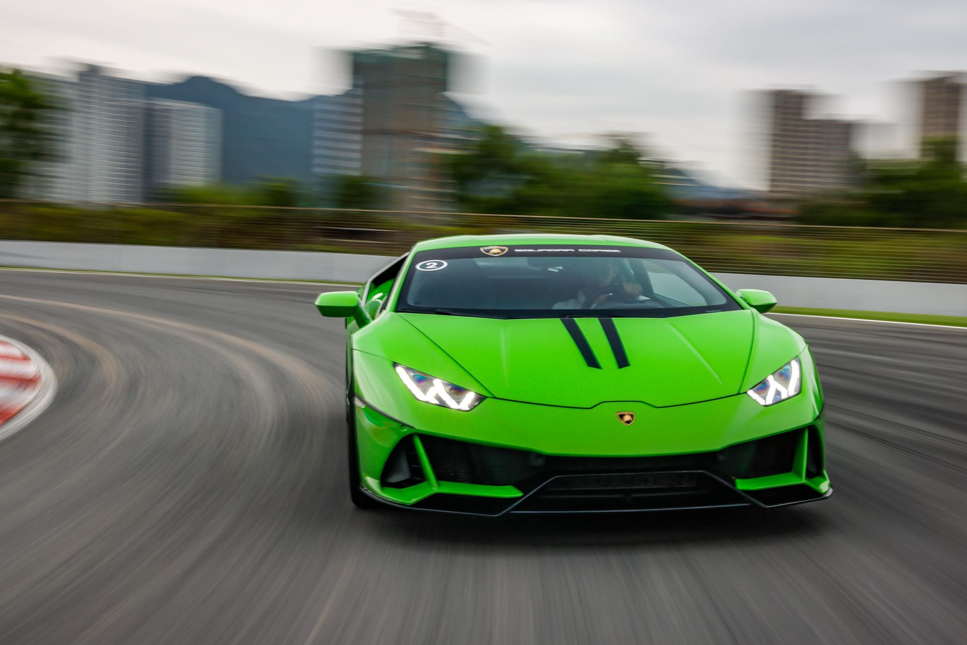 兰博基尼huracanevo赛道体验,兰博基尼huracansto珠海赛道日