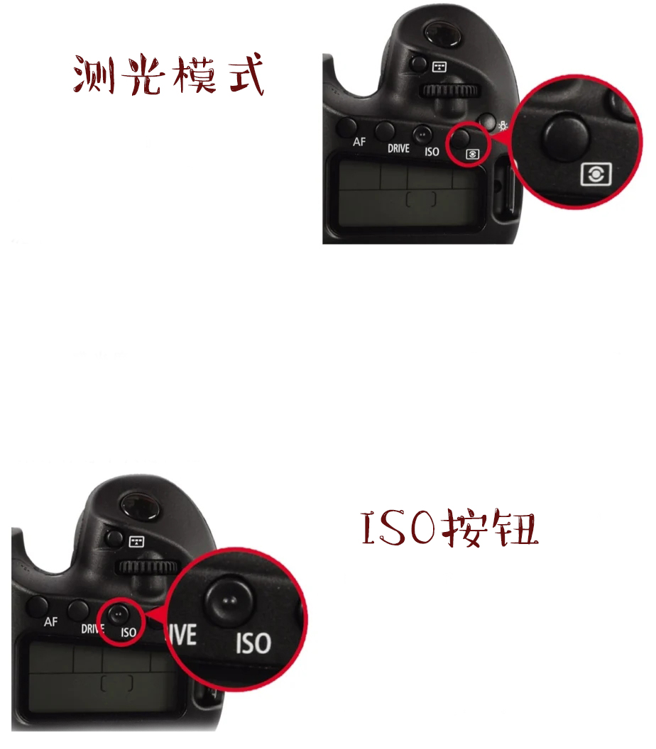 nikon单反相机按键功能介绍,8张照片科普模板