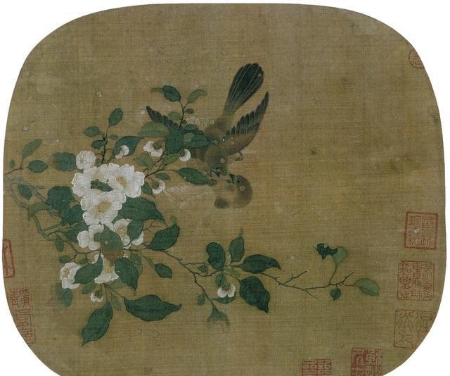 宋画花鸟虫鱼卷,宋画里的花鸟图片